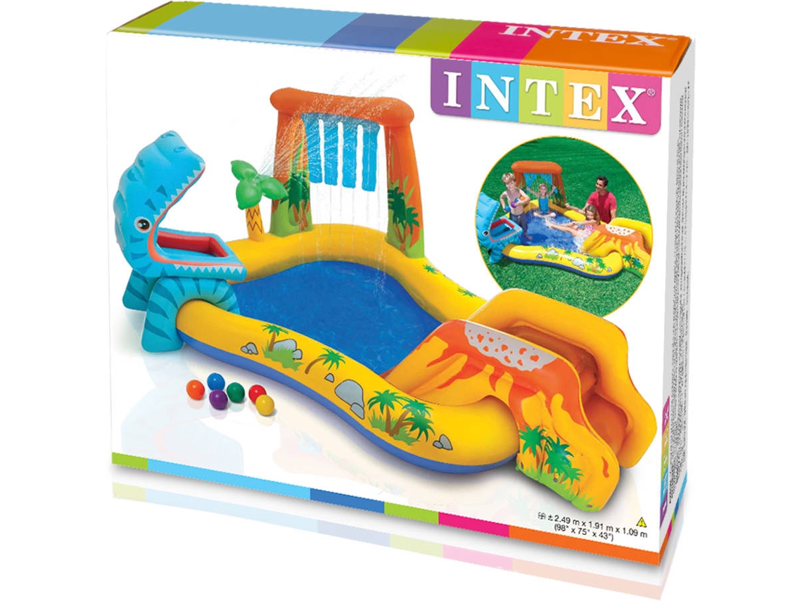 Intex Piscina Centro De Jogos Dinossauro Colorido