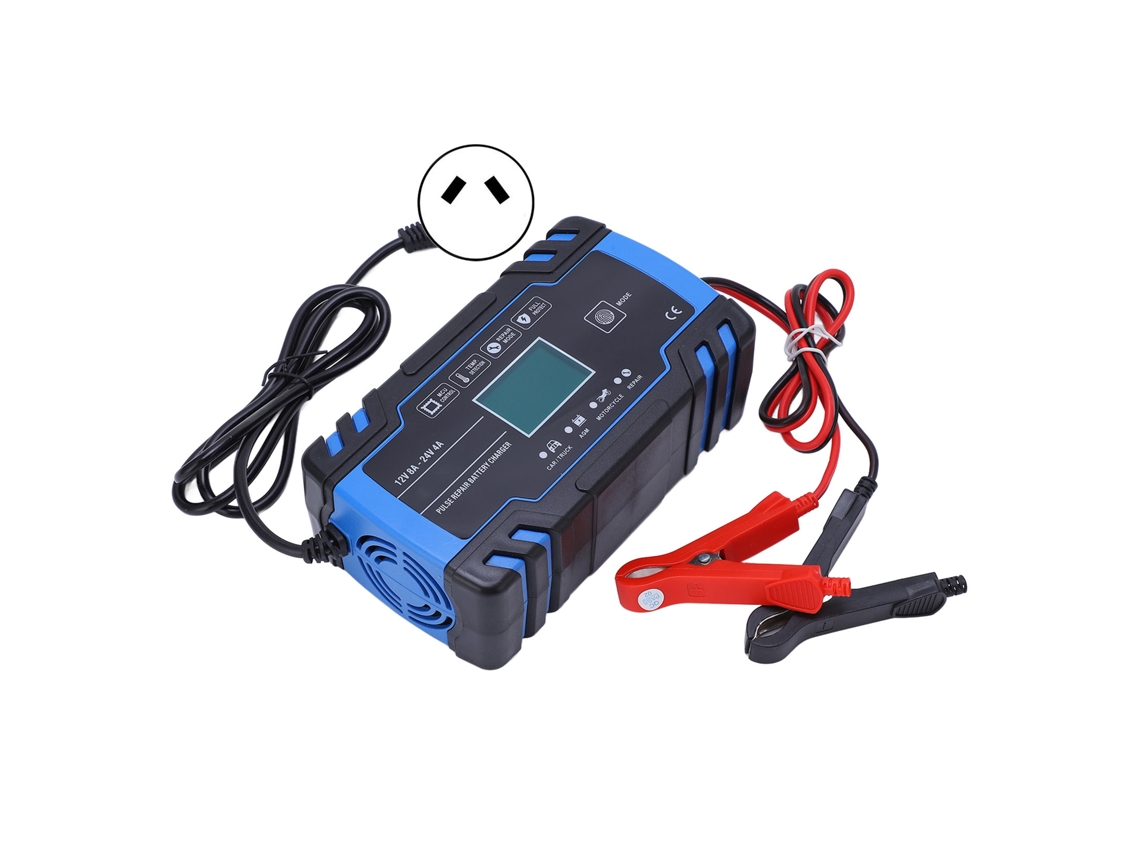 Carregador de Bateria Inteligente para Carro com Ventilador