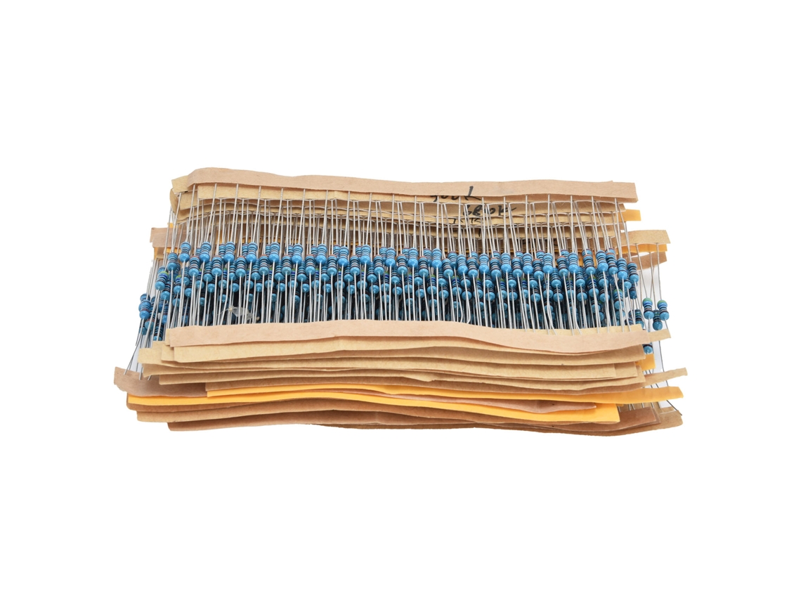 600 Resistores de Filme Metálico 30 Valores 1/4W | S/MARCA