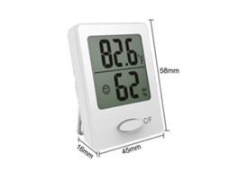 Conjunto De 2 Termômetros Internos, Monitor Portátil De Umidade E Temperatura, Mini Termômetro De Jardim Fácil De Ler, Termo-higrômetro Para Jard