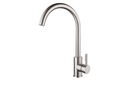 Torneira De Cozinha Aço Inoxidável 304, Prata, Água Quente E Fria, Mangueira 60 Cm