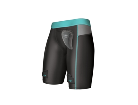 Calções de Mulher SHOCK DOCTOR Compressão Protecção Pélvica Preto (XL)