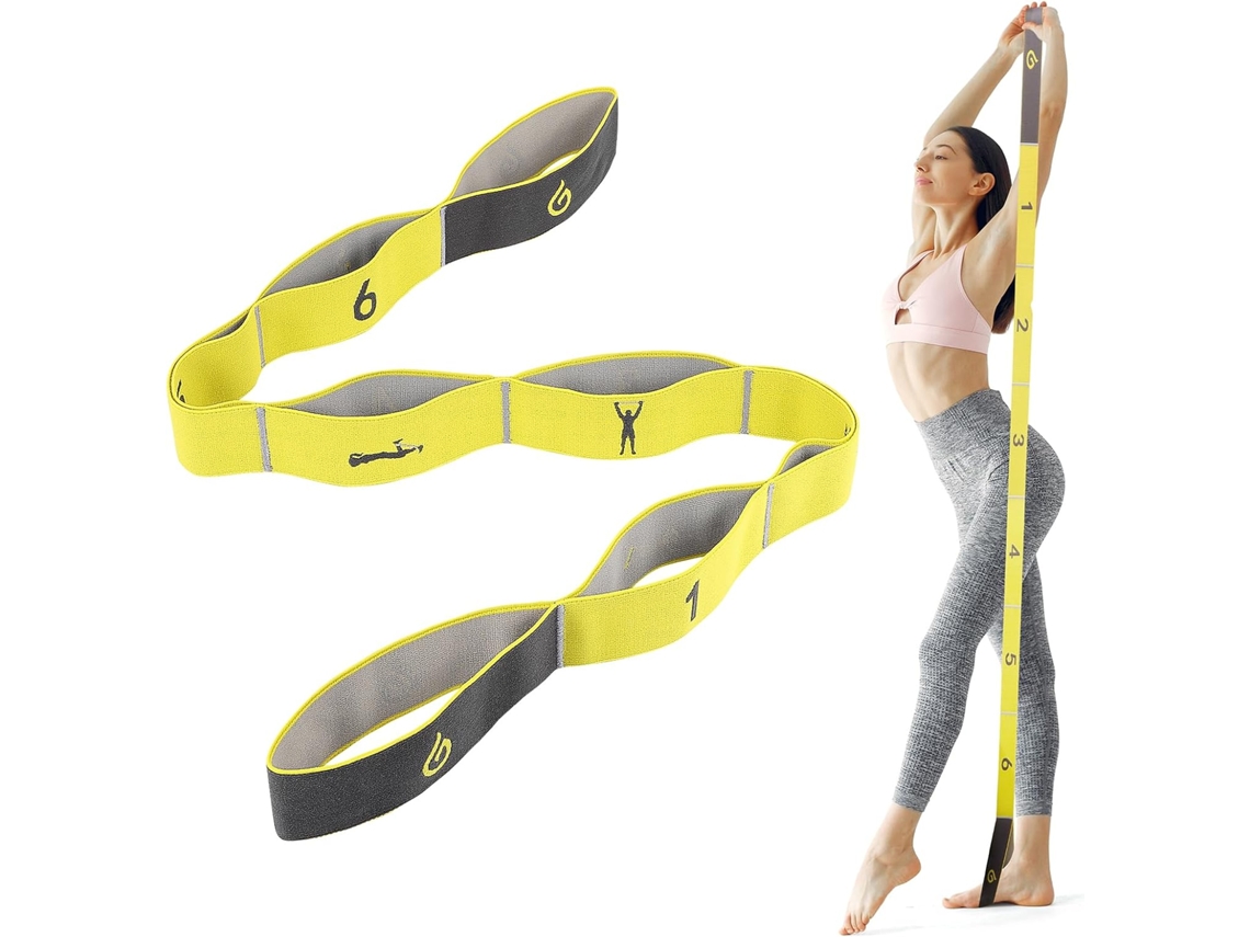 Faixa Elástica de Resistência AQUAFORGE para Ioga, Pilates, Treino de Força e Academia