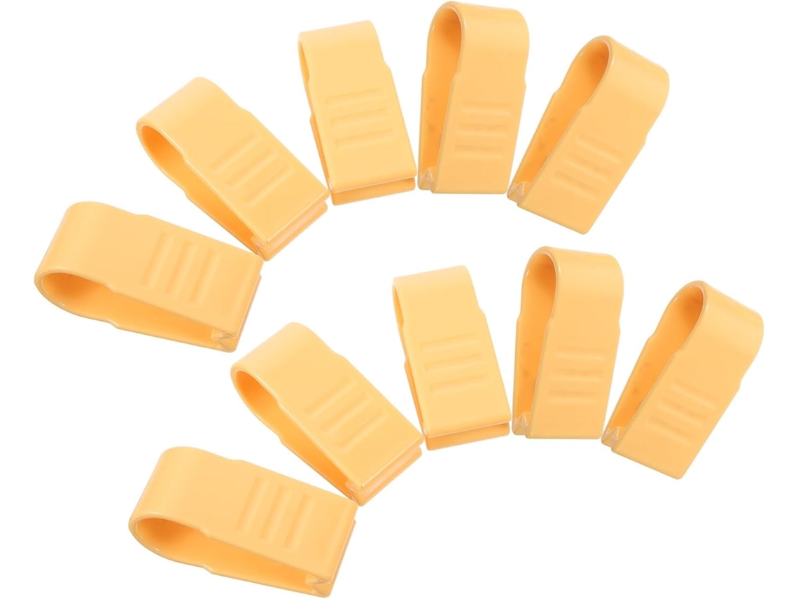 Nuobesty Conjunto De 10-prendedores Lençol E Capa Edredom Antiderrapantes, Amarelos, Seguram Os Lençóis Firmemente Para