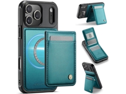 Capa Para Iphone 17 Pro Max Jeehood Estilo Britânico Com Rfid E Magsafe Em Pu