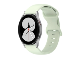 Pulseira De Silicone De Cor Sólida Com Fecho Borboleta Para Samsung Galaxy Watch 4 (40 Mm X 20 Mm).