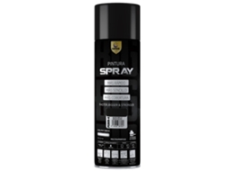 Tinta Spray De Alta Cobertura Preto Brilhante 600ml Spsil