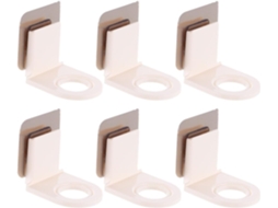 Suporte De Parede Para Frascos Shampoo Popetpop, Conjunto De 6 Peças, Em Material Pp Resistente À Umidade, Ideal Para