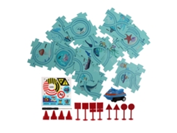Brinquedo De Carro De Trilho Puzzle Elétrico Com Tema Marinho Para Crianças Melhora Habilidades Cognitivas E Motoras
