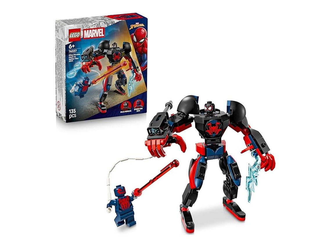 Marvel Armadura Robótica Miles Morales Vs Spider man 76337 LEGO