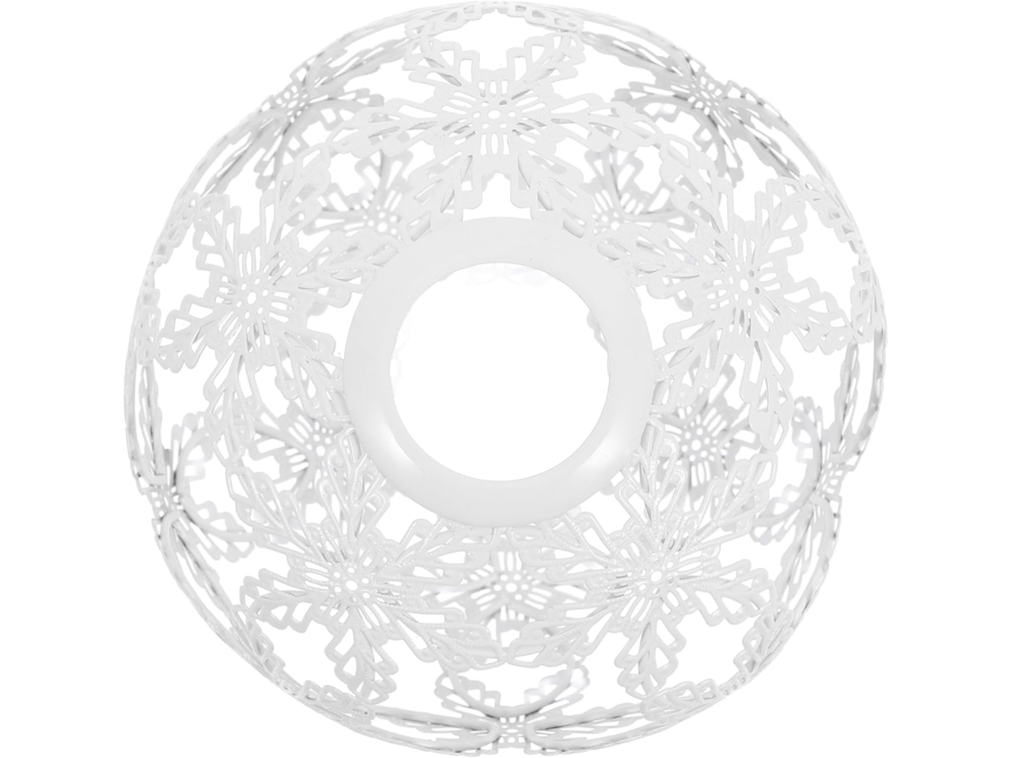 Abajur Industrial De Ferro Forjado Branco, 160 Mm, Para Pendurar.