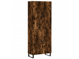 EXCLUSIVO DA MAISON: Guarda-roupa alto em madeira de carvalho defumado (69,5 x 34 x 180 cm)