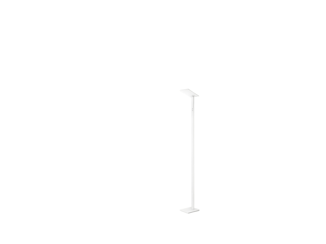 Candeeiro de Pé Led Quadra Branco em Metal H.180 Cm PERENZ