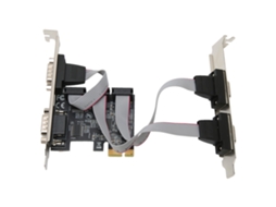 Placa De Expansão Pcie Adaptador De Portas Serie Rs232 Pci Express X1 Para 4 Portas
