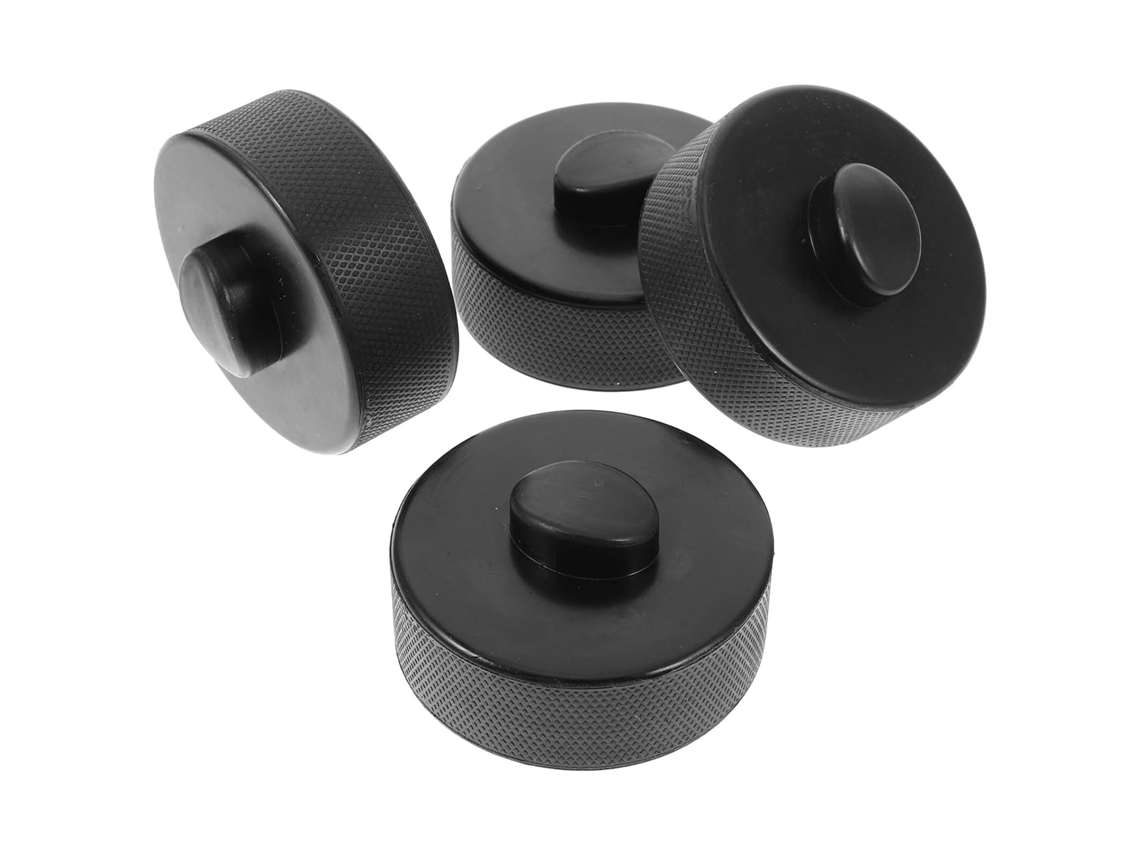 Conjunto De 4 Peças De Almofadas De Borracha Antiderrapantes Para Suporte De Elevação