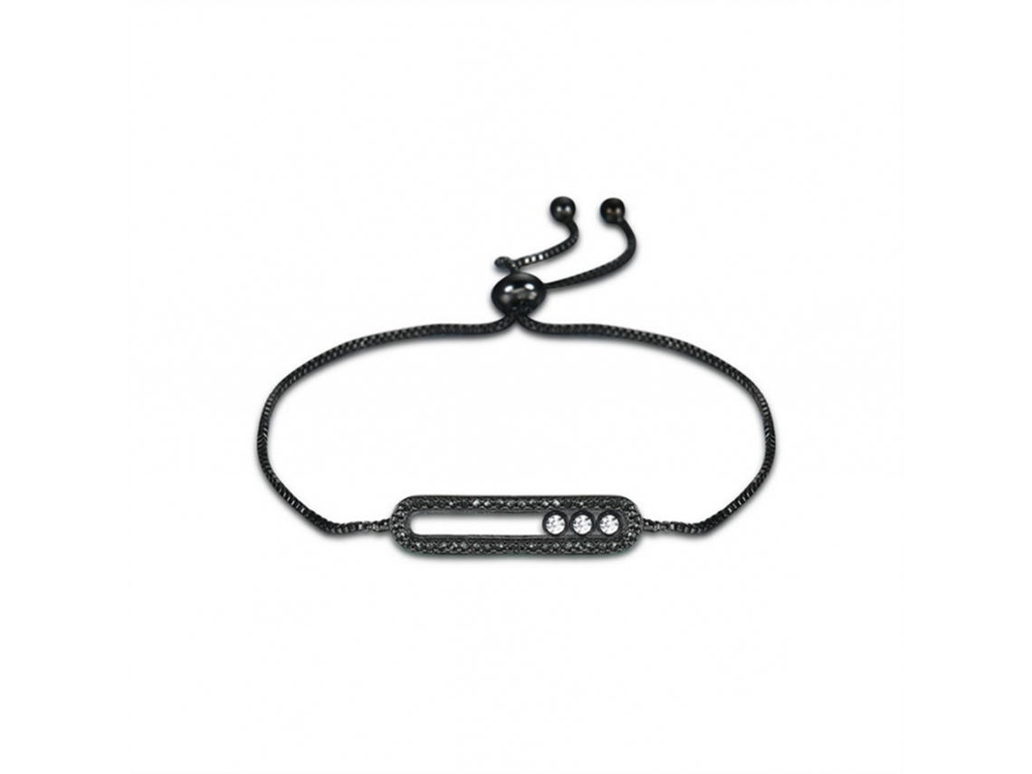 Bracelete Feminino Estilo Fashion Com Cristais Decoração