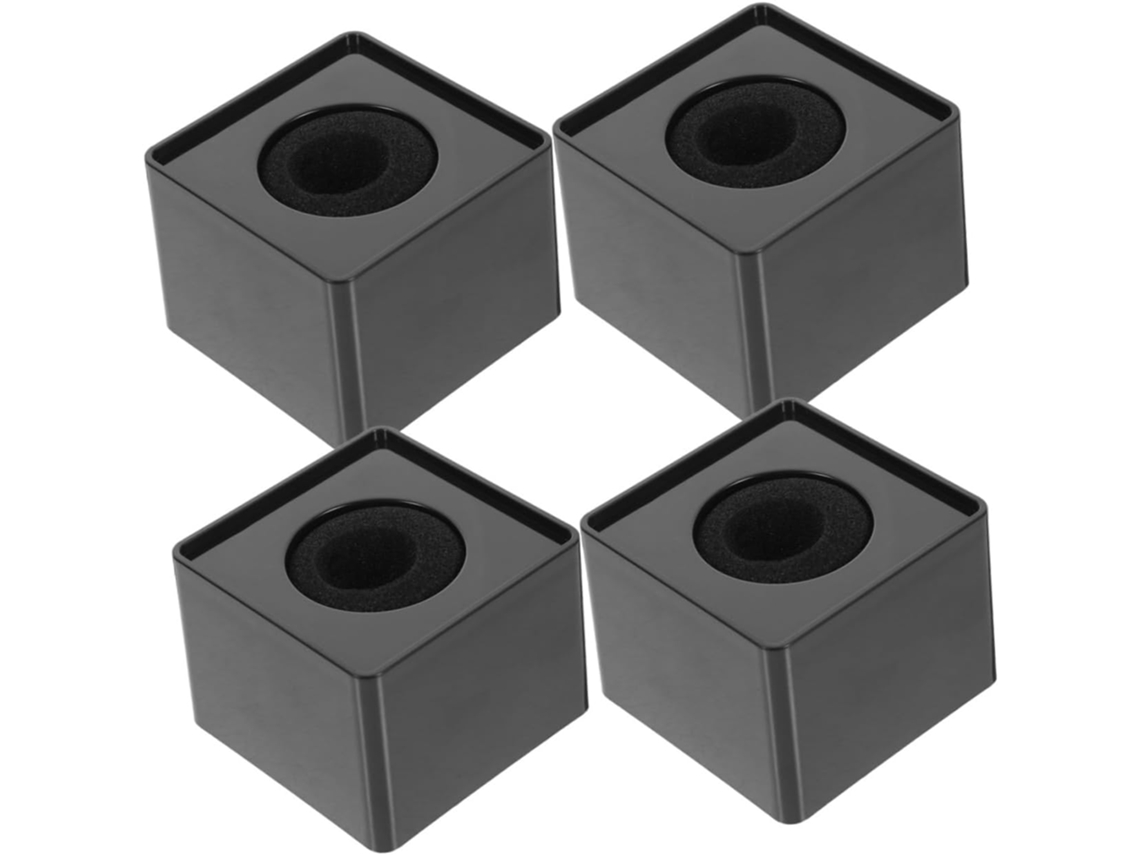 Conjunto De 4 Peças De Capas Quadradas Para Microfones De Abs E Espuma