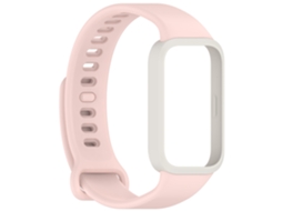 Pulseira Desportiva Macia e Respirável para Xiaomi Band 9 Active / Redmi Band 3 Rosa HEXINYIGJLY
