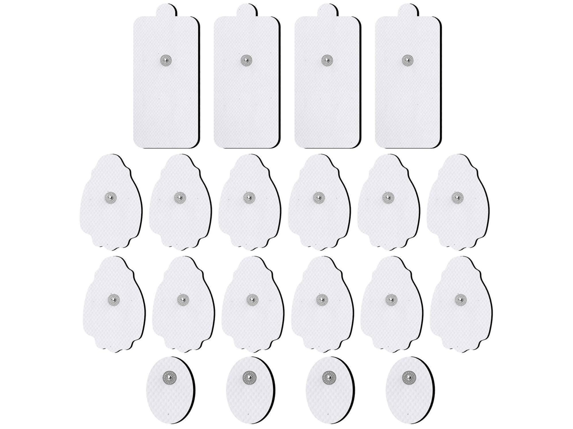 Lurelia Eletroestimulador Corporal Tens/ems 20 Eletrodos 5 Cm Conector 3,5 Mm Cinzento
