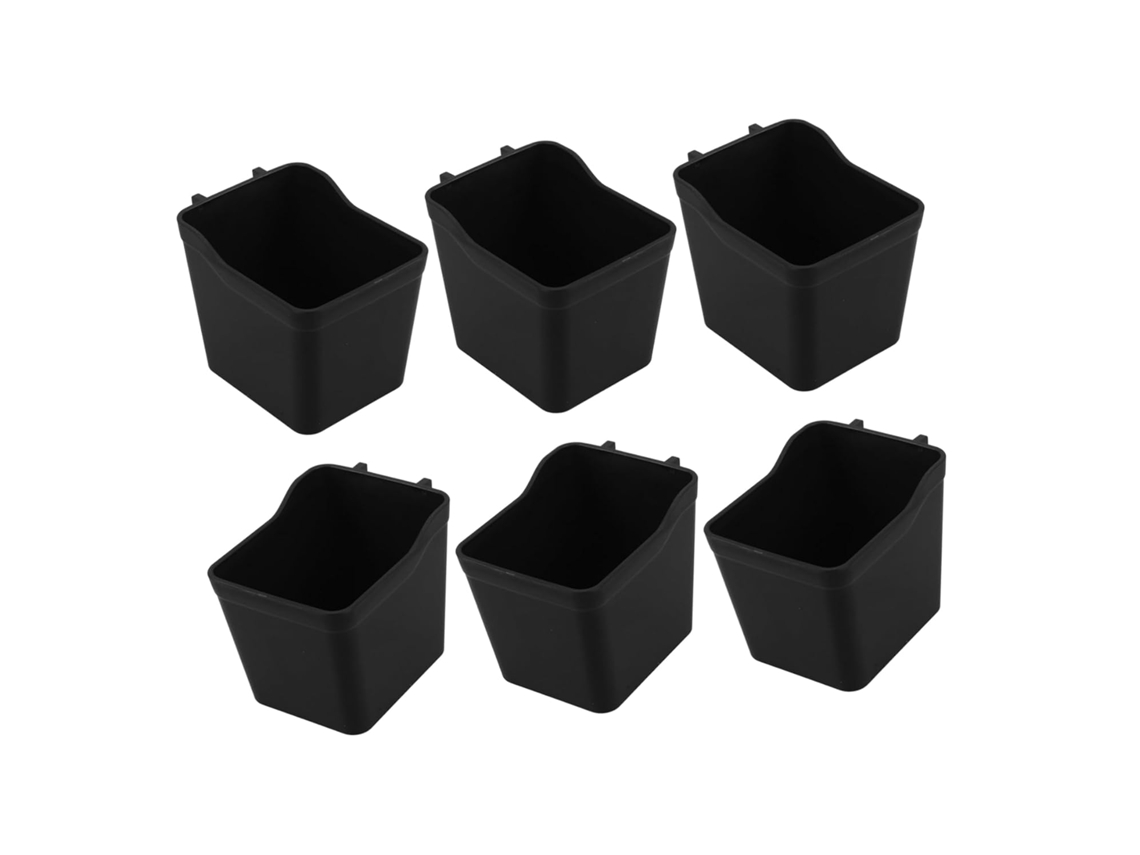 Conjunto De 6 Organizadores Perfurados Para Garagem E Cozinha, Em Mate