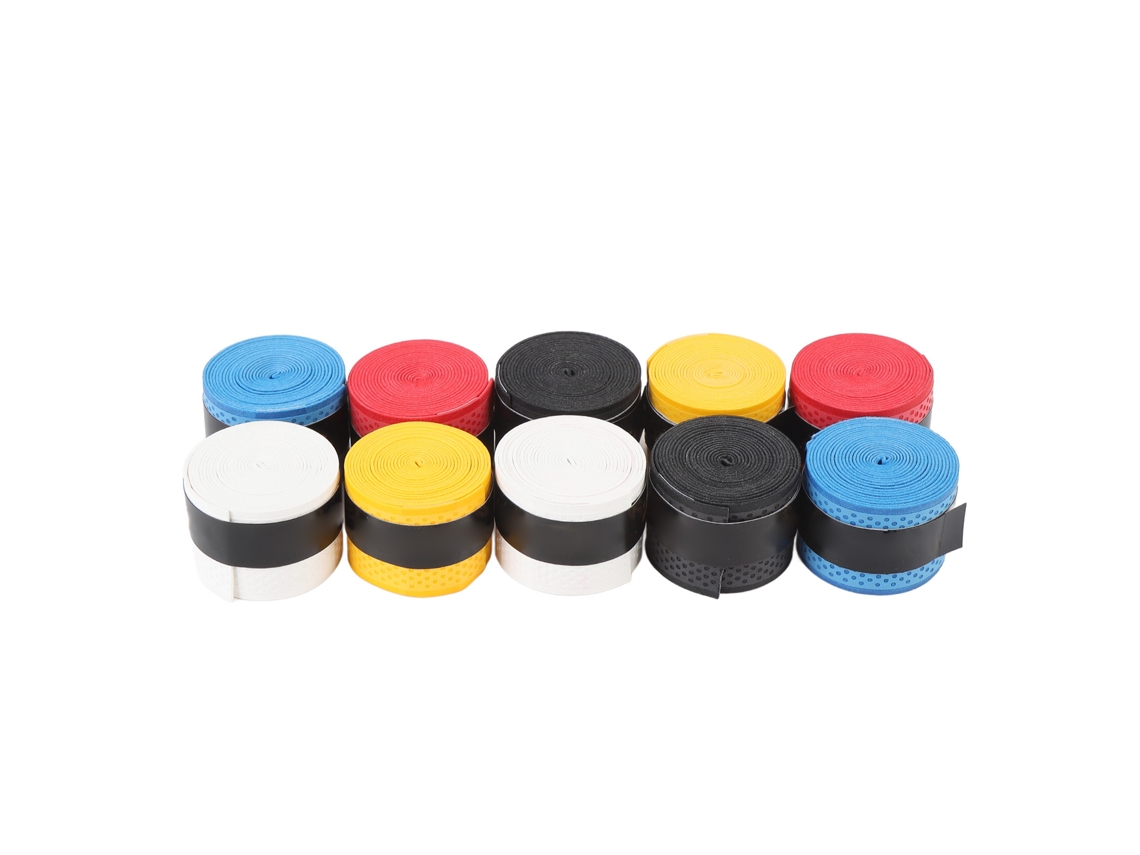 10pcs Fita De Grip Para Raquete Pu Antiderrapante Absorvente Super Para Tênis E Badminton Multicolor
