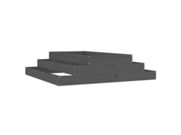 Planter, Planters Vidaxl Cinzeto Madeira De Pinho (110 X 110 X 27 Cm)
