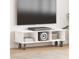 Vidaxl Suporte para Tv Branco 100 X 35 X 35 Cm Madeira Processada