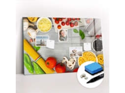 Quadro De Vidro Magnético Ingredientes Para O Corredor Espelharte (90x60 Cm)