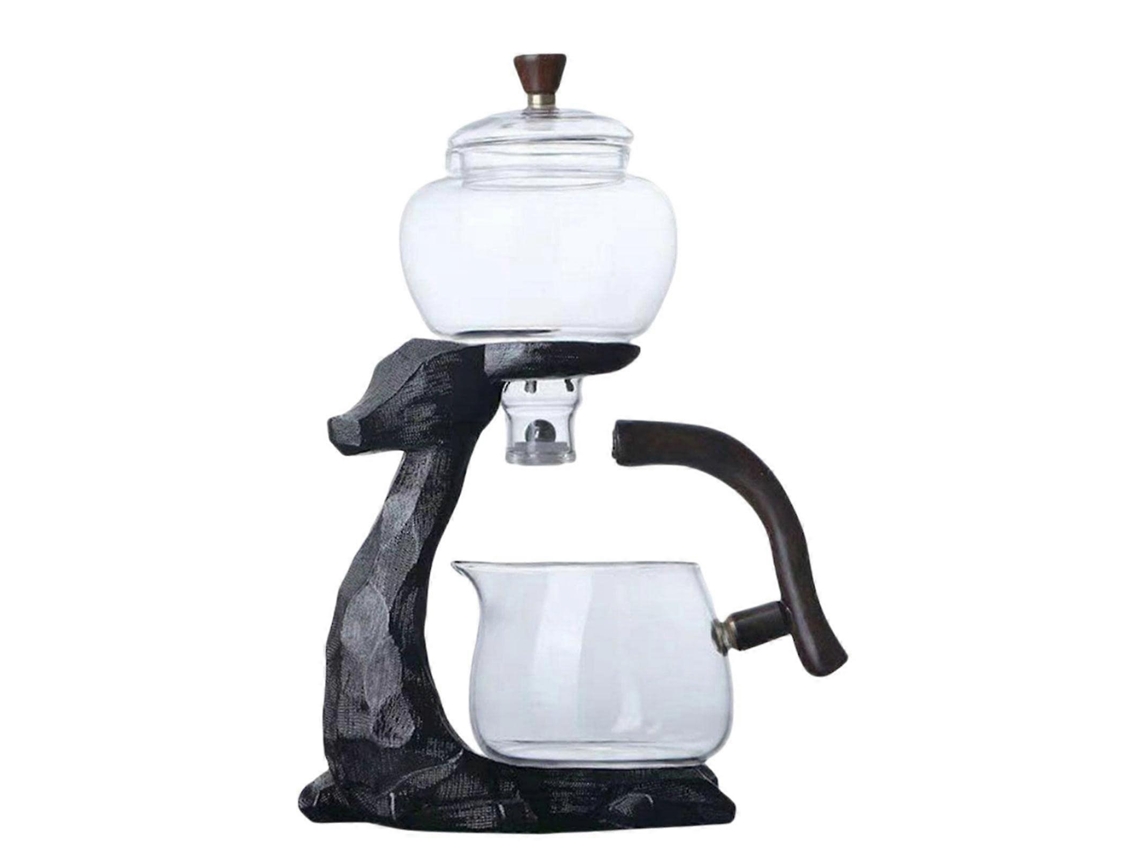 Bule De Chá De Vidro Com Infusor, Vidro Borossilicato, Alça Curva, Fácil De Limpar, Ideal Para Chá Oolong Ou Café.