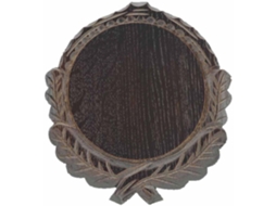 Escudo Entalhado Troféu Javali Castanho 14 Cmeurohunt