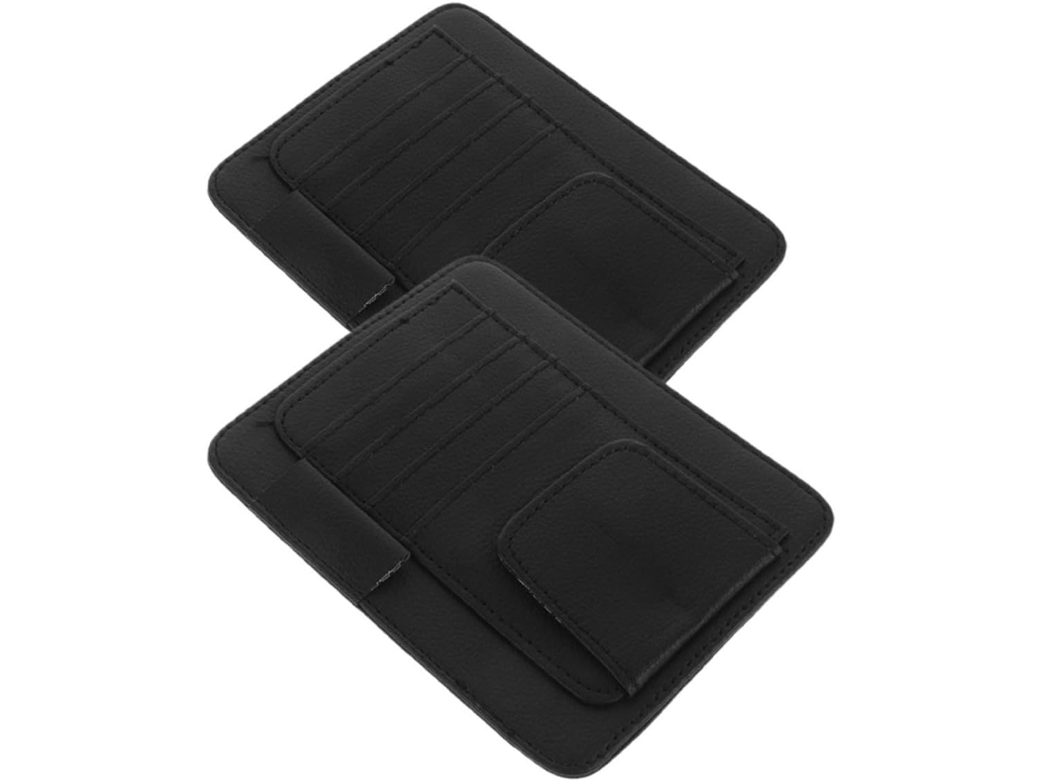 Organizador De Viseira Solar De 2 Peças Para Caminhões E Carros, Suporte Para Óculos De Sol