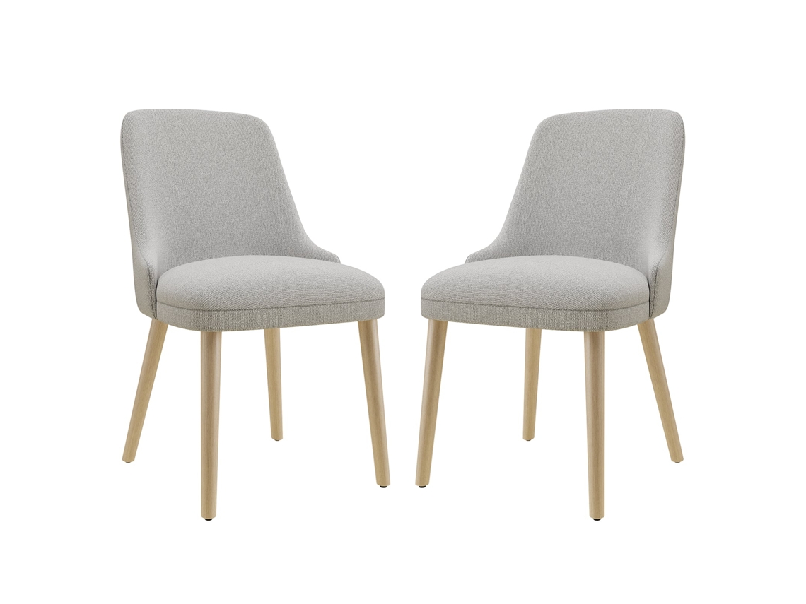 Smartue Conjunto De 2 Cadeiras De Jantar Estofadas Com Encosto Alto, Estilo Vintage Chic
