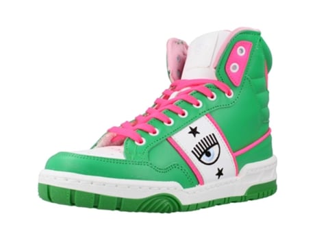 Sapatos de Mulher CHIARA FERRAGNI High Tecido Verde (38)