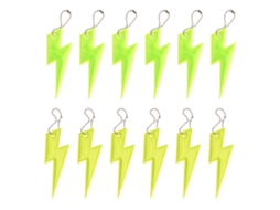12 Pendentes Refletivos (verde Amarelo Fluorescente)