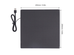 Painel De Letreiro Led Publicitário Sem Fio Programável Com Rolagem, Resolução 64x64 E Alimentação Usb 5v