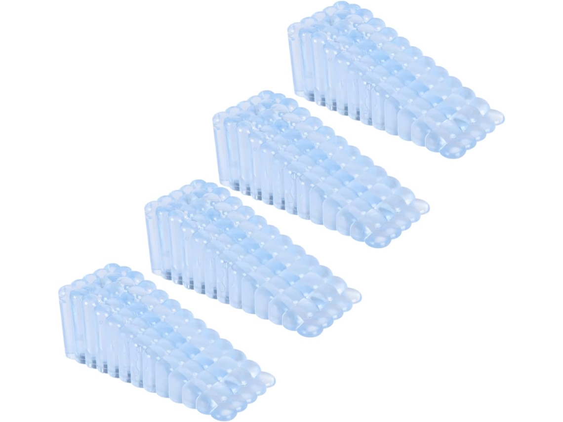 Conjunto De 4 Batentes De Porta De Silicone, Cunhas Para Proteção Do Piso Doméstico.