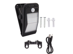 Rebe-lâmpada Solar Usb Com Clip, 72 Leds, Bateria Integrada E Indução Humana, Luz Quente Para Exterior, Jardim E Terraço