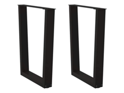 Dining Table Leg, Dining Table Legs Vidaxl Preto Aço (60 X (72-73.3) Cm)