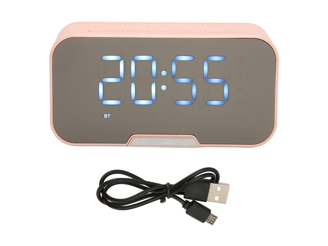 Caixa de Som Bluetooth com Despertador CHABERLU, Rádio FM, Visor de Temperatura