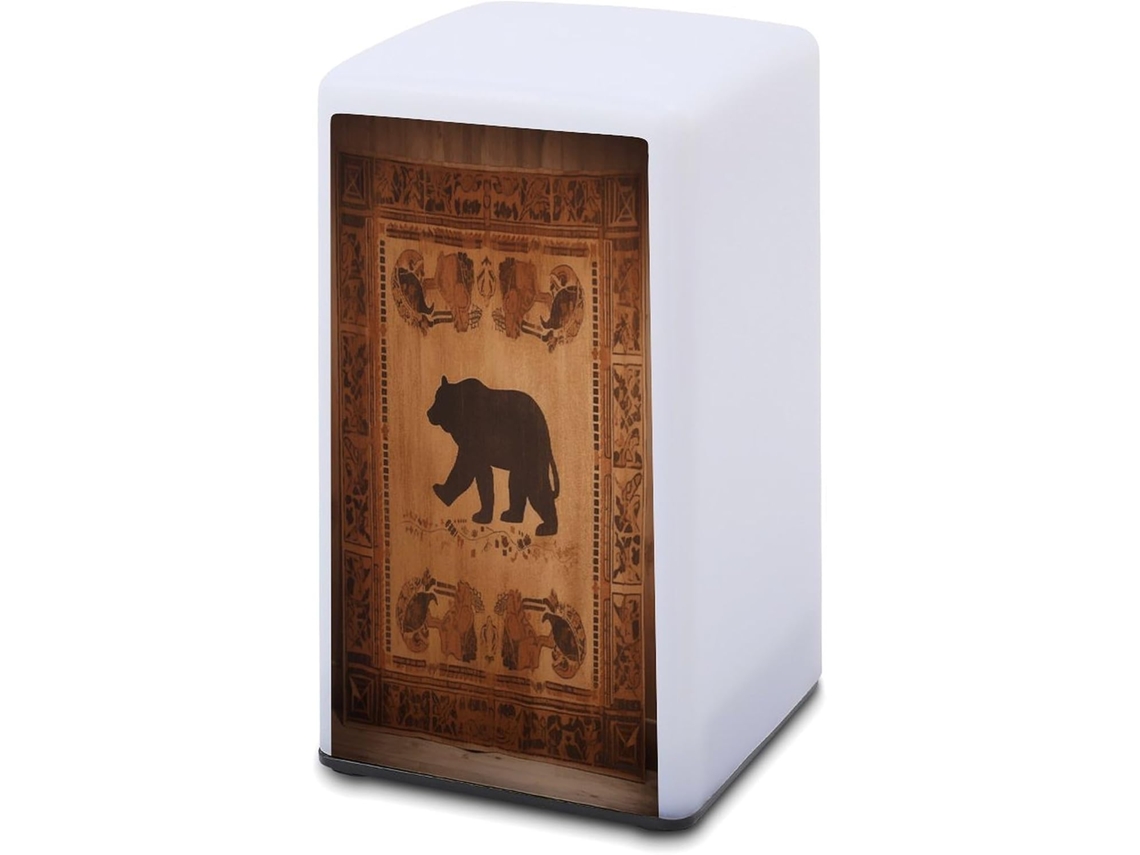 Luminária De Mesa A Bateria Com Estampa Urso Leitura Para Escritório, Quarto, Proteção Ocular E Economia De Energia