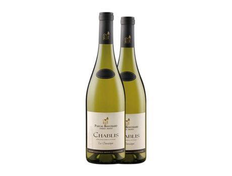Vinho branco PASCAL BOUCHARD Blanc Chardonnay Chablis (0.75 L - 2 Unidades)