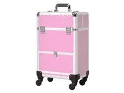 Mala de Maquilhagem Profissional com Rodas HOMCOM Viagem Trabalho (34x25x62cm)
