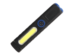 Lanterna De Acampamento Ajustável À Prova Dágua Com 4 Modos, Cauda Magnética E Luz Cob Viva Voz, Clipe Incluído, Preto E Azul Olysi Shop