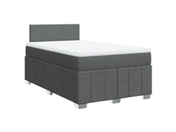 Box Spring Bed, Box Spring Beds Vidaxl Cinzeto Tecido (120  X  190  Cm)