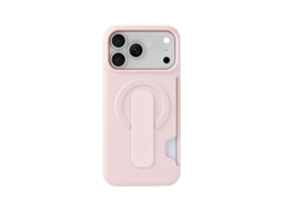 Capa Magnética Para Celular Com Compartimento Para Cartão, Suporte Em Policarbonrosa - Samsung S24plus
