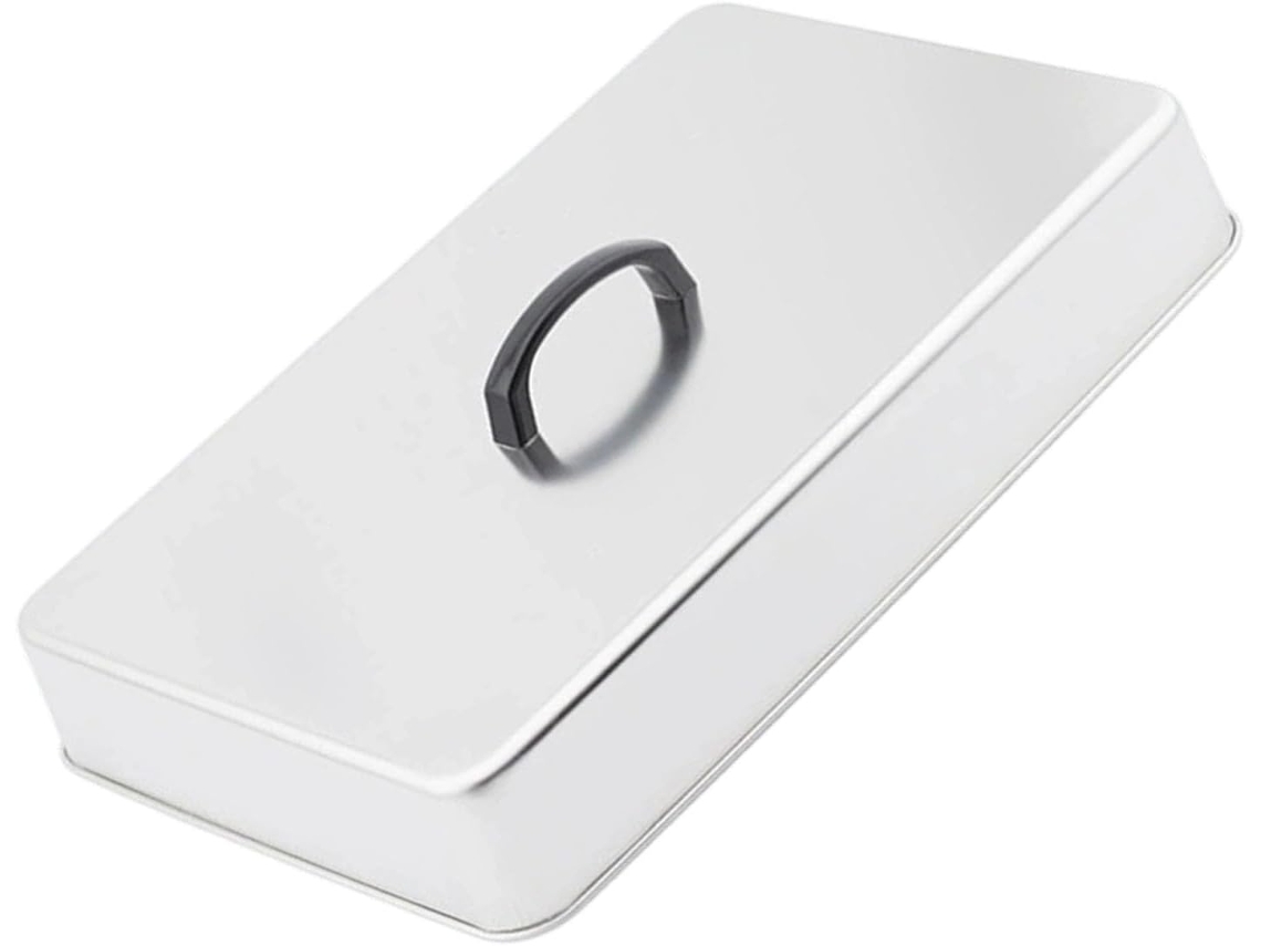 Tampa Quadrada Premium Para Churrasqueira Em Aço Inoxidável 304, Que Proporciona Aquecimento Uniforme.