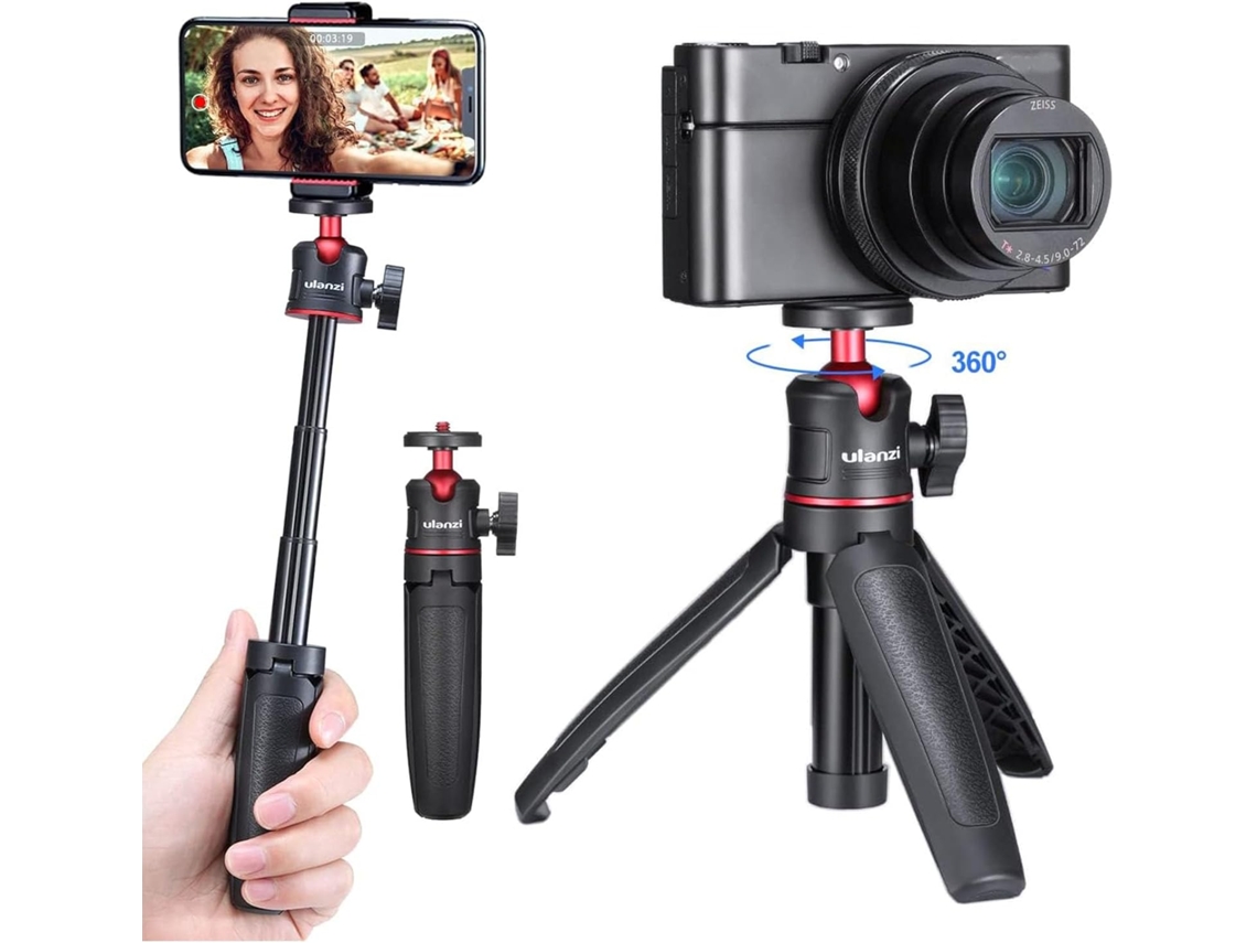 Bastão De Selfie Com Tripé Extensível, Mini Tripé Com Punho Para Câmera E Vlogs.