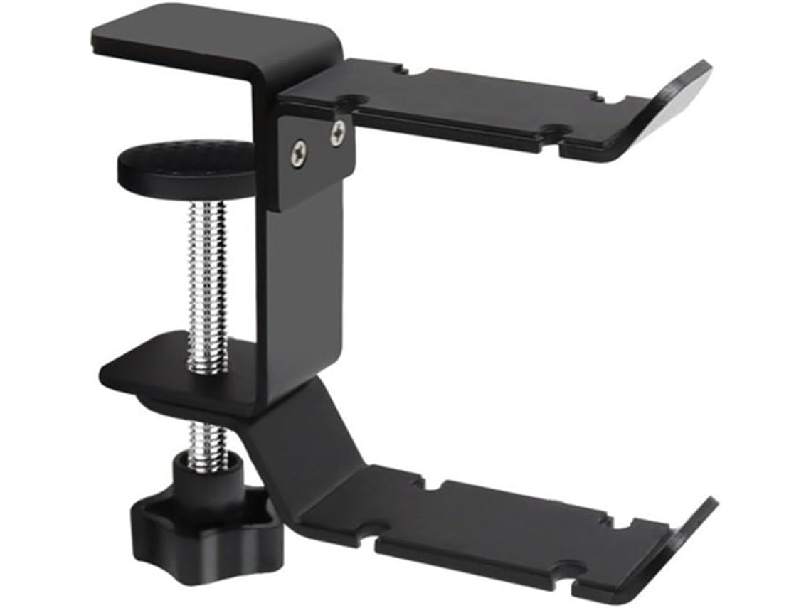 Suporte Giratório De Metal Com Gancho Duplo Para Fones Ouvido E Design Perfurado, Projetado Para Organizar Fones De