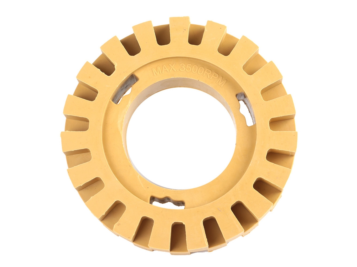 Rueda De Goma Zigzag 100mm 4in Para Polir E Lixar Sem Cabo Borrador