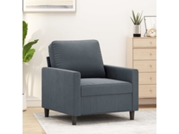 Vidaxl Poltrona 60 Cm Veludo Verde-escuro